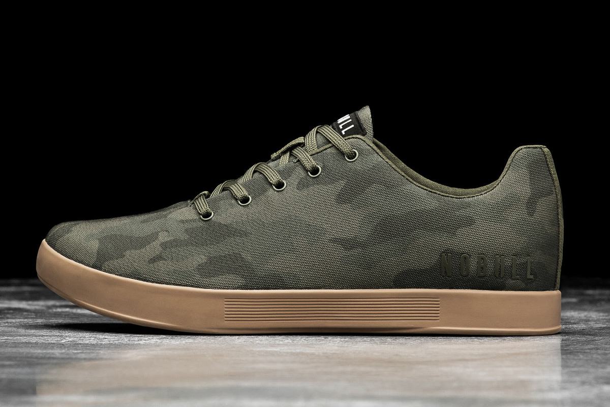 Nobull Canvas Men\'s Trainers Dark Camo | Australia (SL6053)